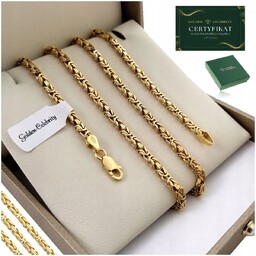 ELEGANCKI ŁAŃCUSZEK MĘSKI SPLOT KRÓLEWSKI 55 CM SREBRO