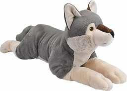 Wild Republic - Ecokins Jumbo Lupo, Colore, 25436