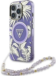 Guess Etui Palm Trees Triangle Pearl Strap MagSafe