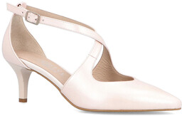 Buty ślubne na niskiej szpilce - KOTYL 5419
