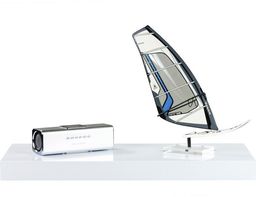 BIAŁY POŁYSK PÓŁKA NAŚCIENNA WISZĄCA VOLATO 80 CM