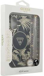 Guess Etui Palm Trees Triangle Pearl Strap MagSafe