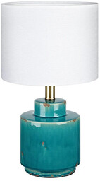 Markslöjd - Cous Lampa Stołowa Antique Brass Blue/White