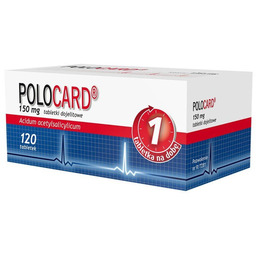 Polocard 150 mg lek zapobiegający powstawaniu zakrzepów, 120