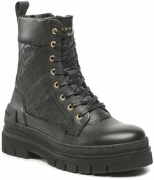 Trapery Tommy Hilfiger Lace Up Zip Boot Monogram