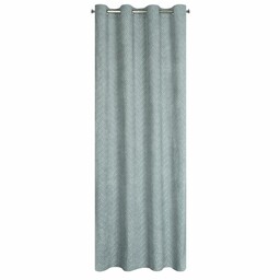 Eurofirany Zasłona 140x250 Isla stalowa gotowa na przelotkach