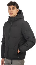 Duża Kurtka Męska Zimowa Czarna MJK-2006B DOUBLE