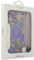 Guess Etui Palm Trees Triangle Pearl Strap MagSafe