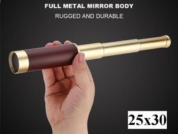 Klasyczna Metalowa Składana Luneta Teleskopowa RETRO SPYGLASS HD