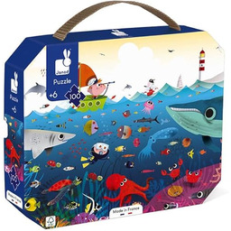 Janod - Puzzle dla dzieci podwodny świat 100