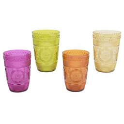Kubek transparentny plastikowy z wzorem 400 ml różne