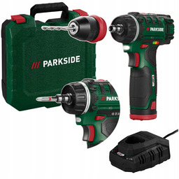 Wiertarko-wkrętarka akumulatorowa Parkside Pbsa 12 12V +Akumulator +Walizka
