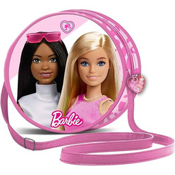 Barbie Fashion-okrągła torba na ramię, różowa, 6 x