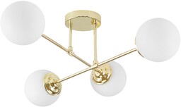 NOWOCZESNA LAMPA SUFITOWA WISZĄCA KLASYCZNE ZŁOTO FINO W4