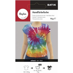 Rayher 35019576 Batik farba do rąk, czarna, torebka