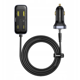 Ładowarka samochodowa z przedłużaczem Usb-a Usb-c 110W 1.5