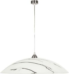 Candellux BRAGA 31-09265 lampa wisząca biały klosz zdobiony