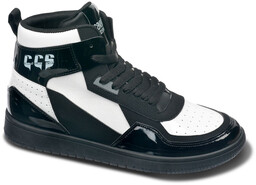 Sneakersy marki Cavalli Class model CM8804. Kolor Czarny,