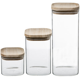 5five Simply Smart Szklane pojemniki na żywność, ozdobne