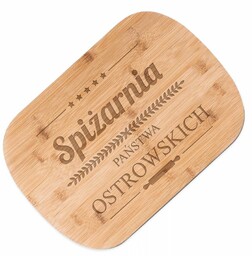 Deska bambusowa do krojenia z grawerem dla pary