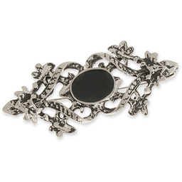 ELEGANCKA BROSZKA VINTAGE retro vintage wzór ażurowy agrafka