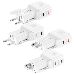 3mk Adapter podróżny / ładowarka sieciowa incharge Globe