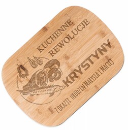 Deska bambusowa do krojenia z grawerem dla niej