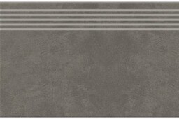 Gres szkliwiony stopnica ARES grey mat 29,8x59,8 gat.