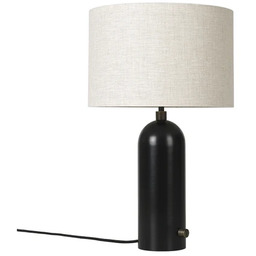 Lampa Stołowa GUBI, ściemnialny, czarny, salon, marmur