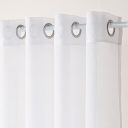 Markizeta ETAMINA Firana gotowa na srebrnych przelotkach, szerokość