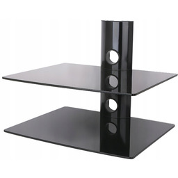 Półka ścienna podwójna Art Sto D-50N Czarny