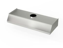 FORGAST Okap nierdzewny przyścienny trapezowy 100x80 cm