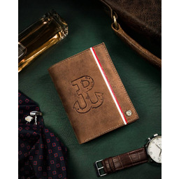 Portfel patriotyczny Peterson PTN 317PW-02 brązowy