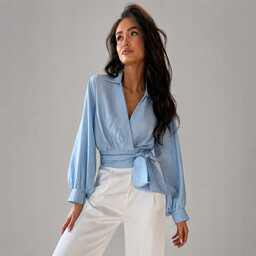 [r. 36] Bluzka damska Roco Fashion kopertowa