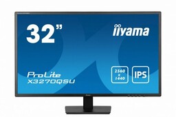 IIYAMA Monitor 32 cale X3270QSU-B1 IPS,WQHD,HDMI,DP,100Hz,250cd,3ms,2x2W, 3xUSB(3.2),FlickerFree,VESA