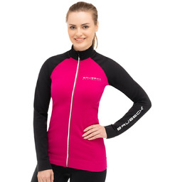 Bluza Termoaktywna Damska Brubeck Athletic Ls13520 Fuksjowy/Czarny -