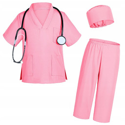 Strój Przebranie Fartuch Lekarki Lekarz Chirurg Doktor Doktora+