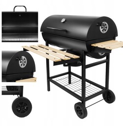 Grill Z Pokrywą Ogrodowy Węglowy Duży Mark Adler