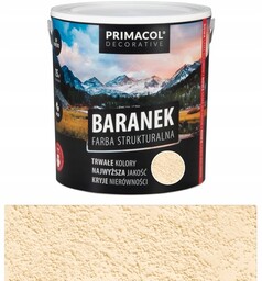 Farba Strukturalna Dekoracyjna Ścienna Primacol Farba "baranek" Kremowy