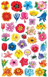 Naklejki Z-DESIGN z kwiatami-mix AVERY ZWECKFORM 114szt. /54304/