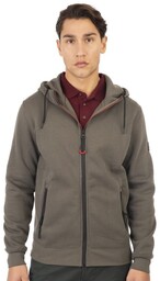 Duża Bluza Męska Khaki MTOP-1001 DOUBLE