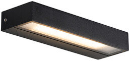 QAZQA Nowoczesna lampa ścienna czarna z LED IP65