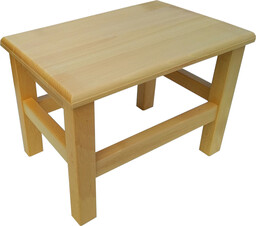 Taboret Stołek Drewniany Bukowy Ryczka Krzesełko