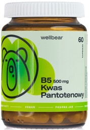 Wellbear Witamina B5 (kwas pantotenowy) 500 mg -