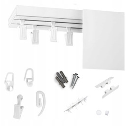 Szyna sufitowa z osłoną 9 cm Karnisz sufitowy