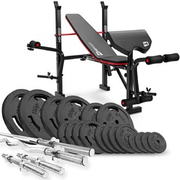 Hop-Sport, Zestaw obciążeń z ławką, Strong HS-1055, 146