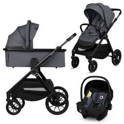 LIONELO Wózek wielofunkcyjny Layla 3w1 Szary Zyskaj