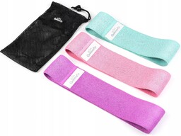 Zestaw gum materiałowych do ćwiczeń Hip Band 7-35kg