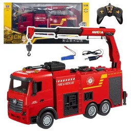 Straż z dźwigiem RC 1:18 - Leantoys