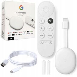 Odtwarzacz Multimedialny Google Chromecast 4.0 Full Hd Hdmi
